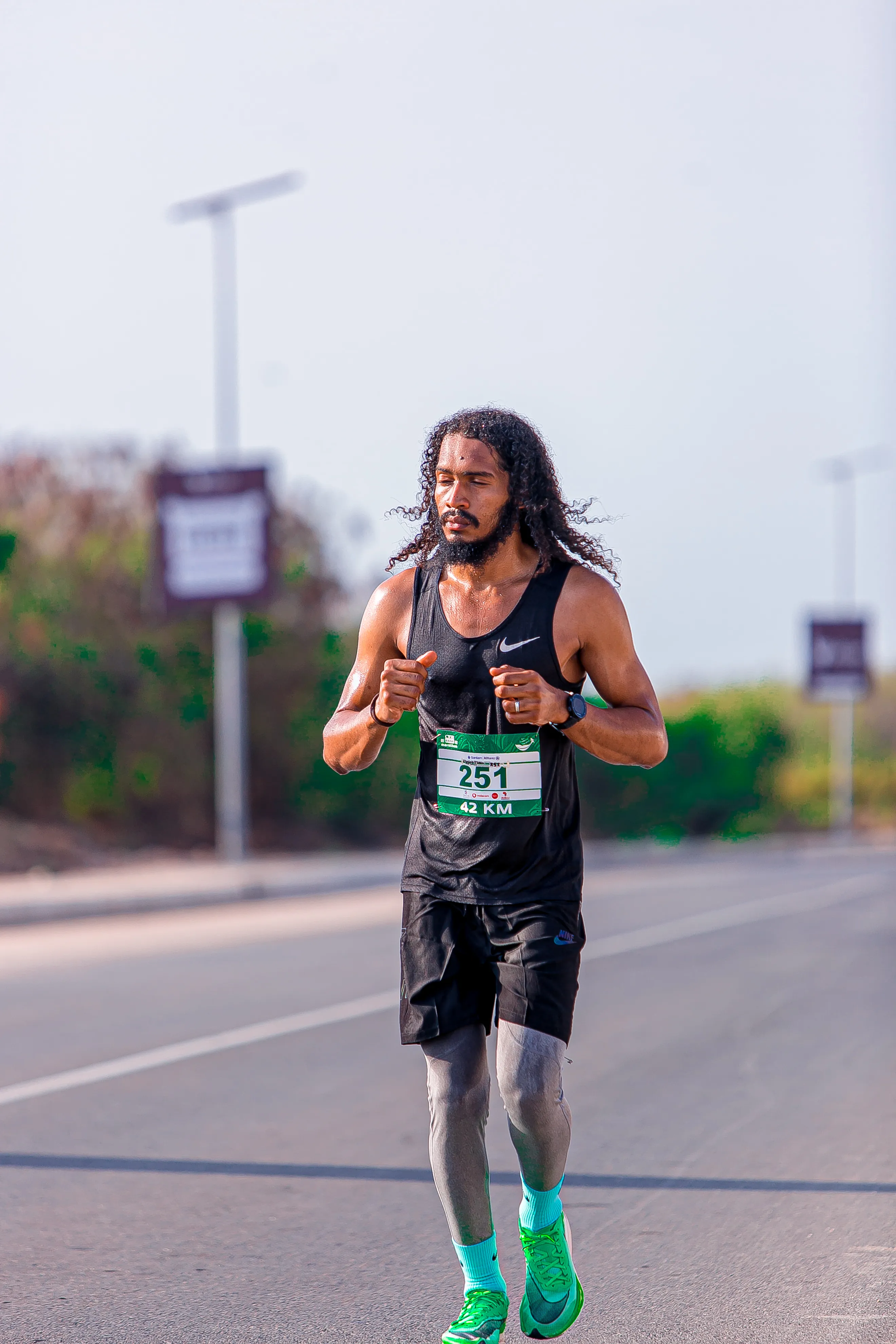 Rohit running during a marathon